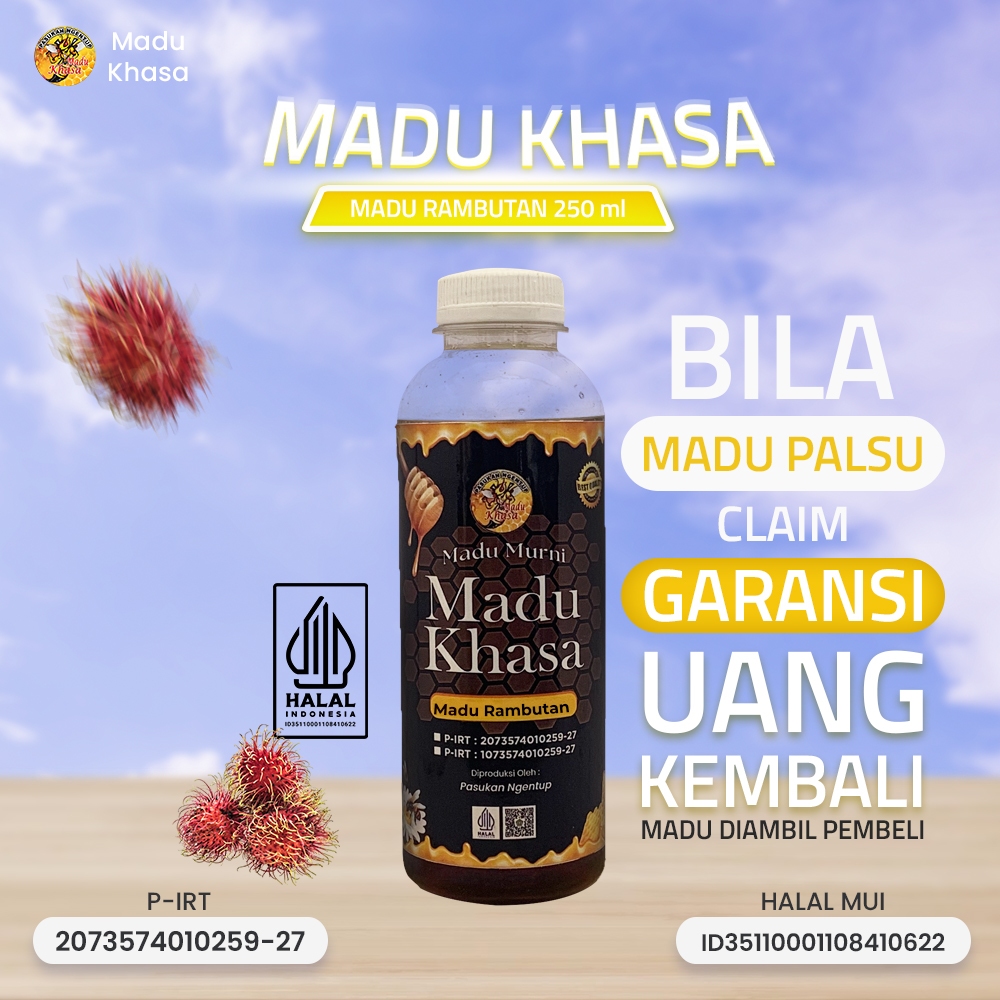 

Madu Rambutan Premium | Madu Murni dari Bunga Rambutan – MADU KHASA 250 ML