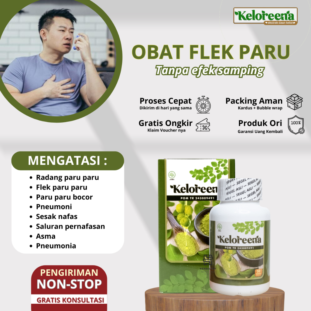 Obat Radang Paru Paru Basah Infeksi Saluran Pernafasan Asma Sesak Nafas Nyeri Dada Pneumonia Batuk B