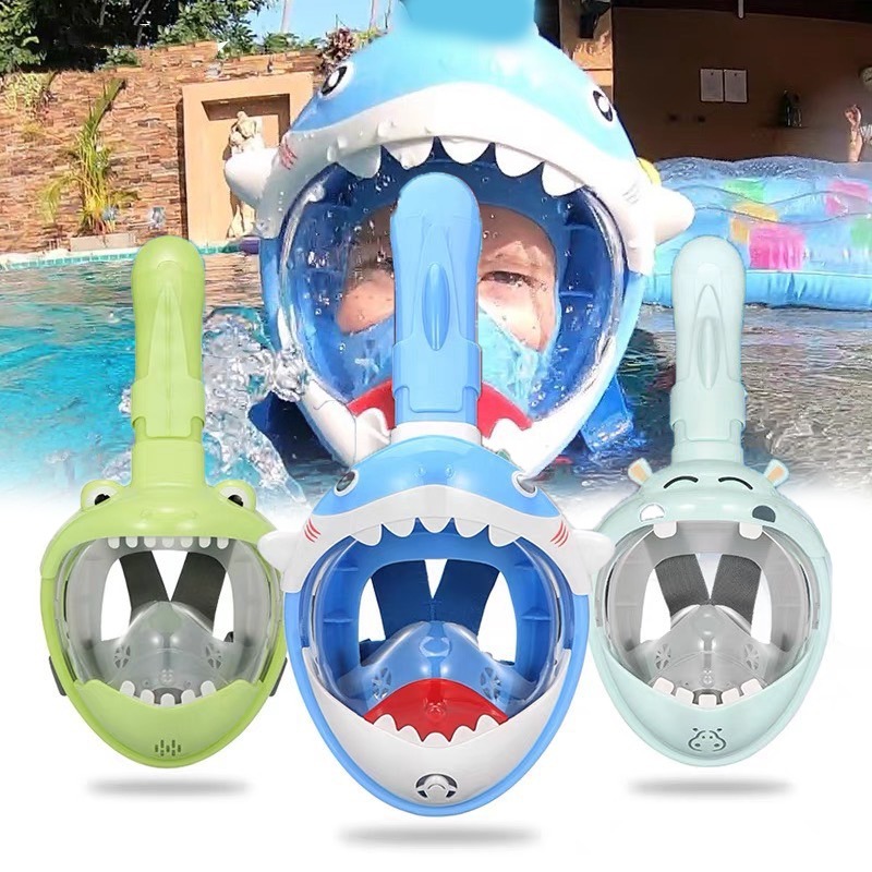 Kacamata Renang Snorkeling Anak-Anak PVC Alat Selam Snorkel Diving