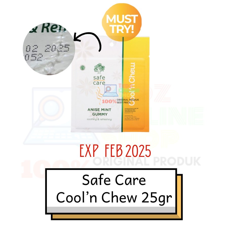 

Safe Care Cool'n Chew Gummy 25 gr