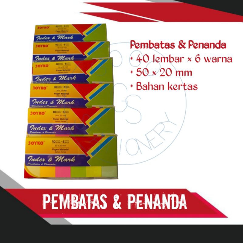 

STICKY NOTES / POST IT / PENANDA WARNA WARNI 50X20mm