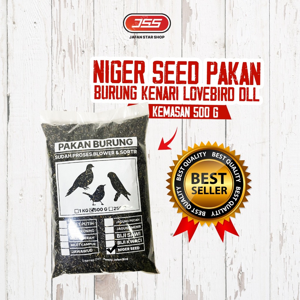Niger Seed 500 GRAM Pakan Burung Love bird kenari KEMASAN PREMIUM