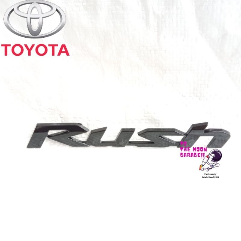LOGO EMBLEB TULISAN TOYOTA RUSH