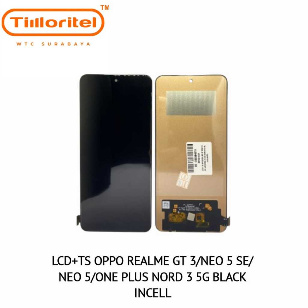 LCD+TS OPPO Kompatible Untuk GT 3/NEO 5 SE/NEO 5/ONE PLUS NORD 3 5G BLACK INCELL