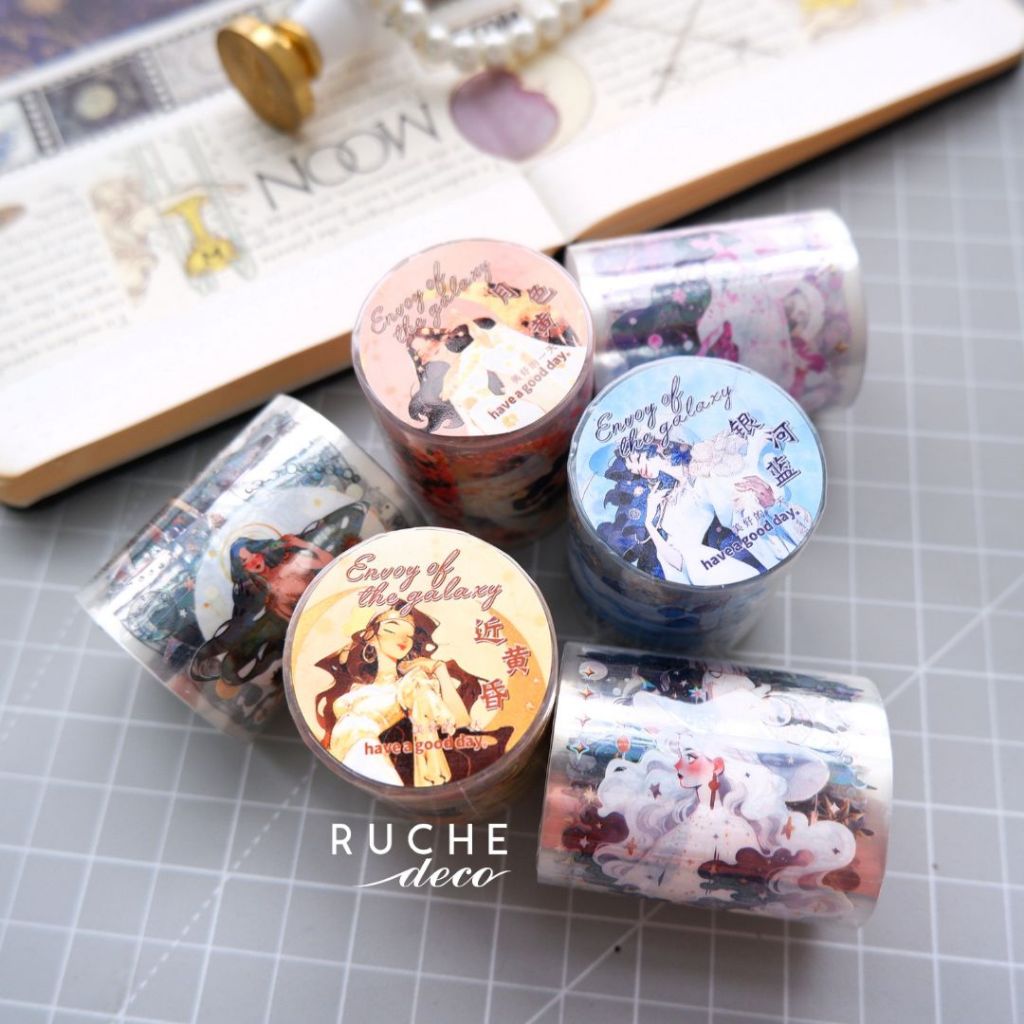 

RUCHE DECO - PET Adhesive Roll - MOON PRINCESS