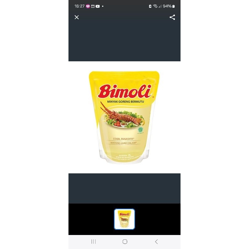 

Minyak Goreng Bimoli Klasik 2 liter