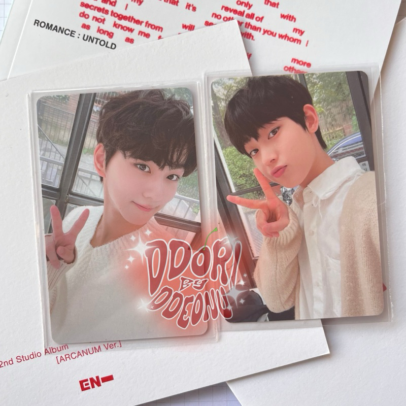 PHOTOCARD OFFICIAL ENHYPEN JUNGWON SUNOO SEASON GREETINGS 2021