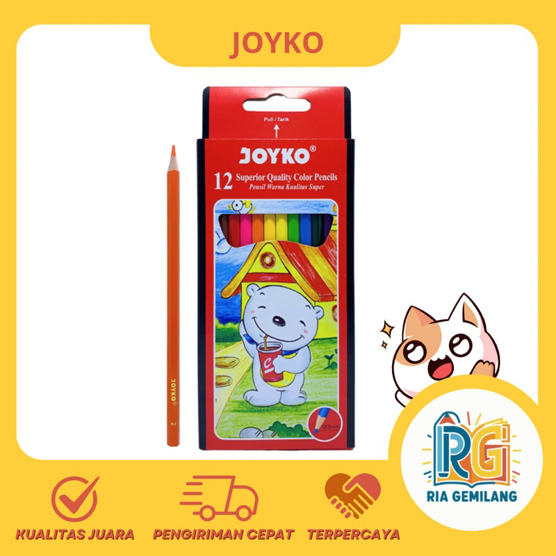 

JOYKO - PENSIL WARNA JOYKO 12 WARNA