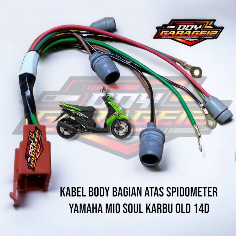Kabel Spido Yamaha Mio soul karbu Lama Old Kabel Soket Lampu Spidometer Mio soul karbu old 14D Kabel