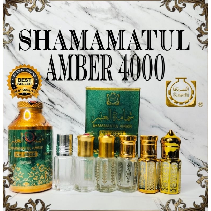 Bibit parfum murni tanpa campuran, aroma SHAMAMATUL AMBER NO.4000 by surrati