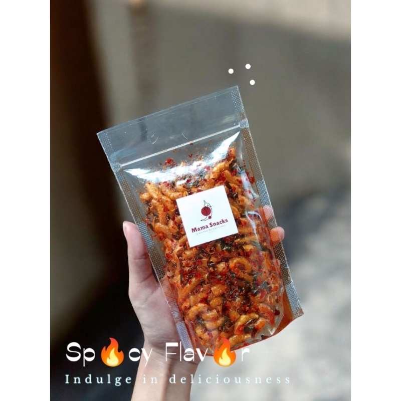 

MAKARONI KRIUK PEDAS 100gram - MAMA SNACKS