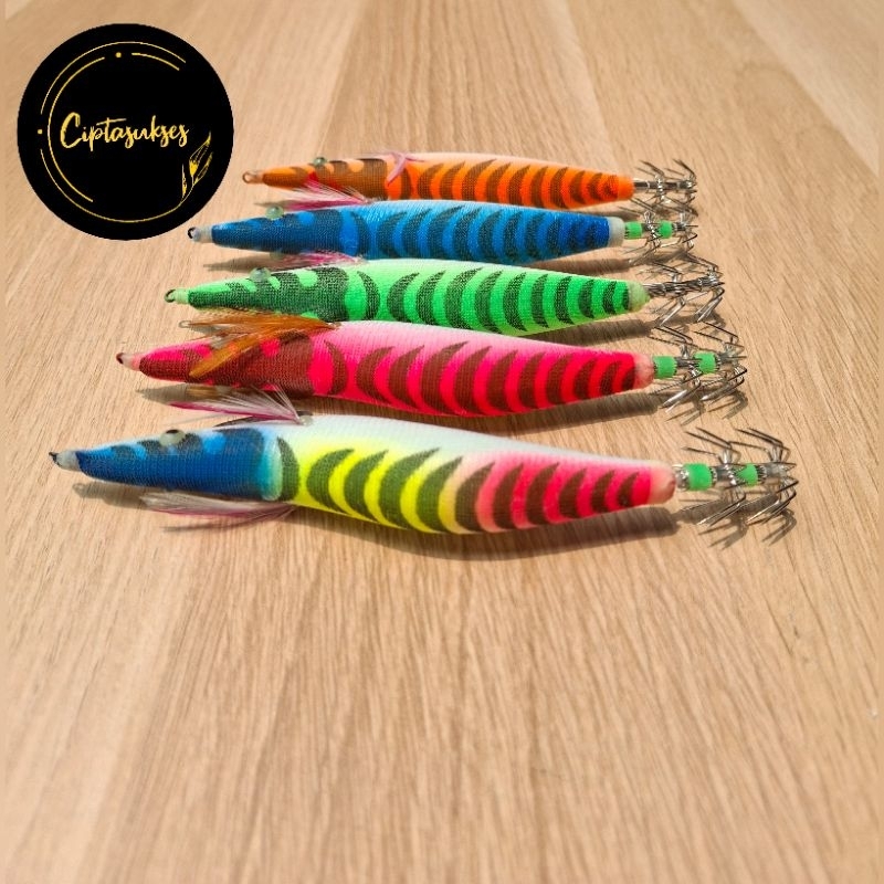 Umpan Pancing Cumi Squid Jig 4.0 glow in the dark