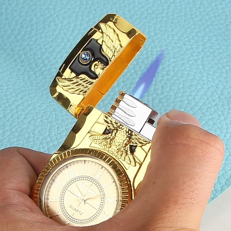 KOREK Api BARA Korek Jam SL9680 mancis Korek jam eagle Gas - SILVER - gold korek pematik