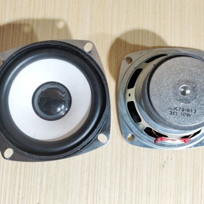 SPESIAL UNTUK ANDA SPEAKER 3 INCH 3 OHM 1 WATT KOTAK BULAT HITAM PUTIH FULL BASS FULL RANGE