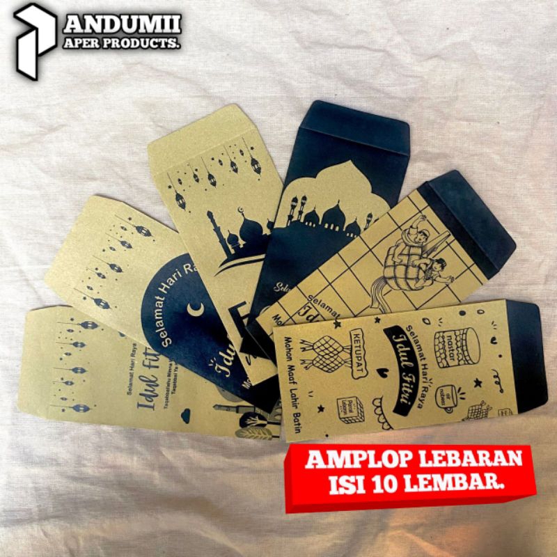 

Isi 10 Pcs Amplop Lebaran Amplop Idul Fitri Coklat Vintage New Design