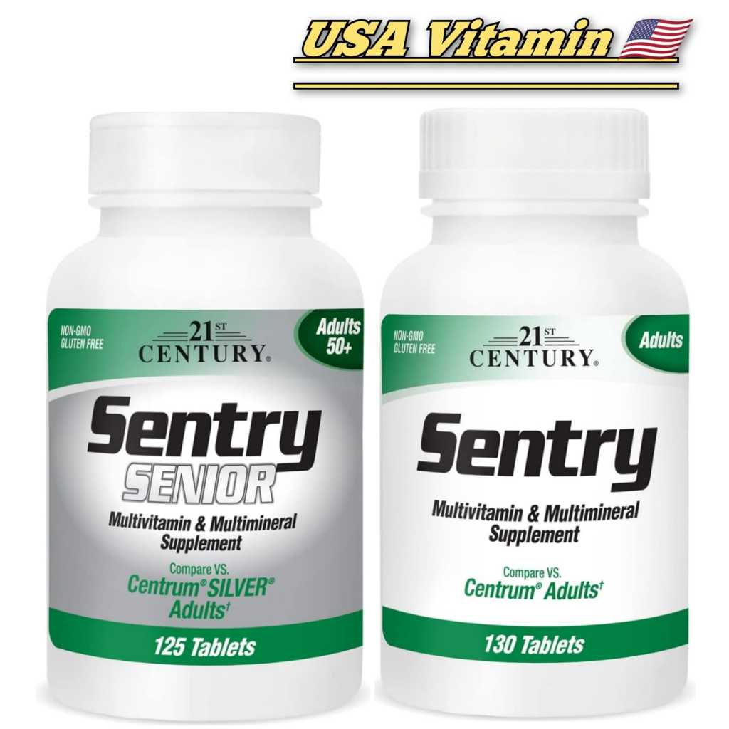 21st Century Sentry Senior 50+ | Sentry Adults Multivitamin & Multimineral Centrum 125 | 130 Tablets