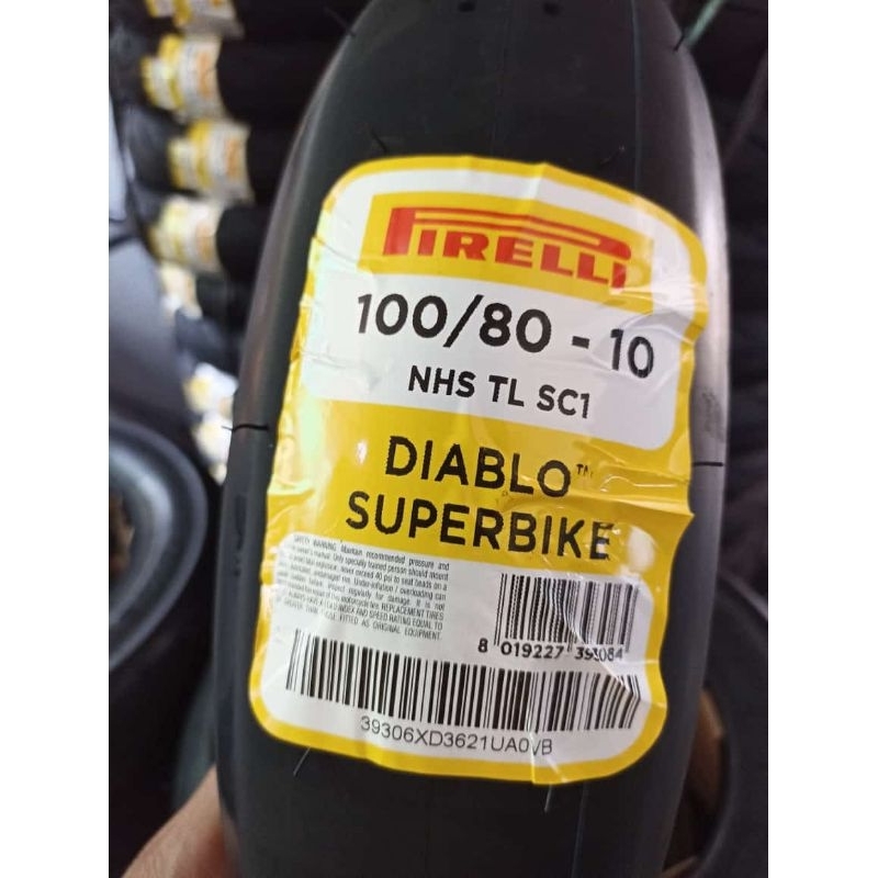 BAN PIRELLI DIABLO SUPERBIKE 100/80 R 10 - Minigp