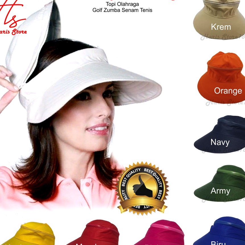 Bonuskan Topi Caddy Olah Raga  Topi Caddy Polos  Topi Senam