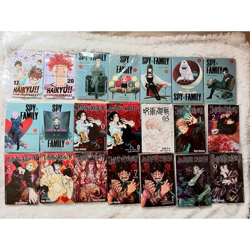 KOMIK MANGA PRELOVED / SEALED JUJUTSU KAISEN, HAIKYUU, SPYXFAMILY CABUTAN