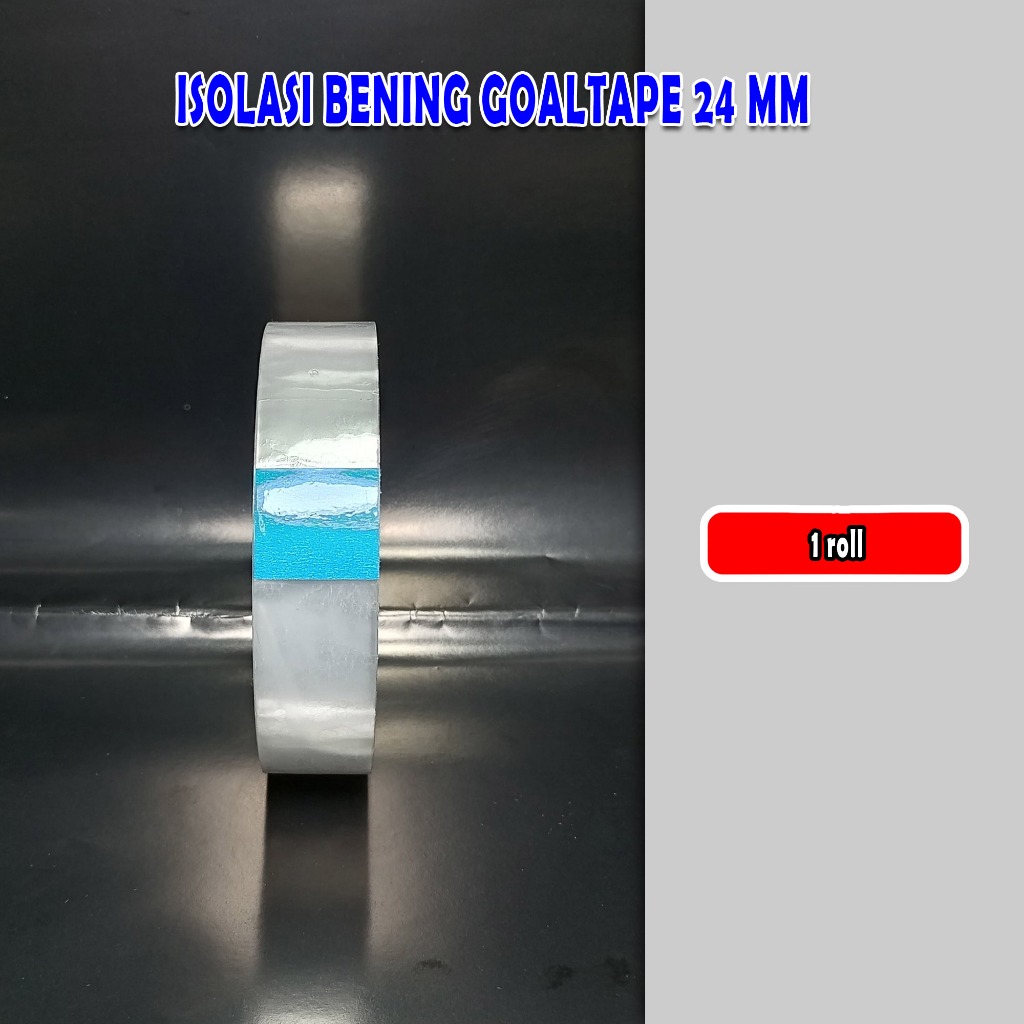 

isolasi bening 24 mm goldtape / 1 roll /