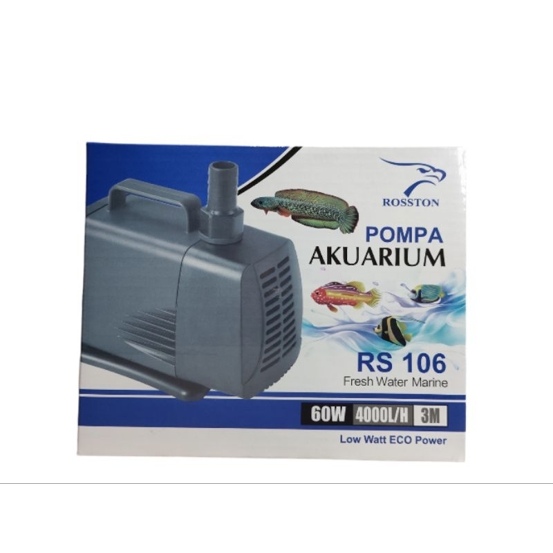 pompa air kolam aquarium rs106 mesin aquarium rosston rs 106