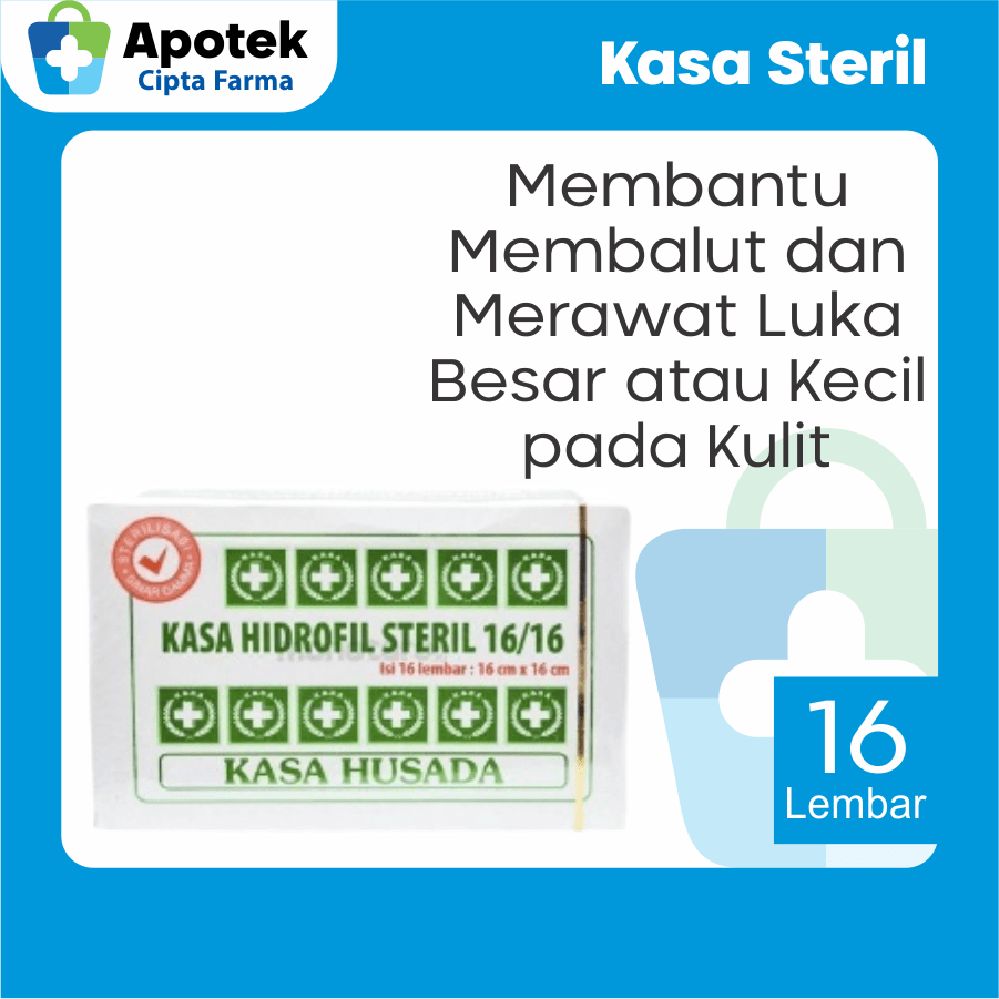 Kassa Kasa Husada Steril Kasa Hidrofil Kain Kasa Steril Untuk Luka Operasi Penutup Luka