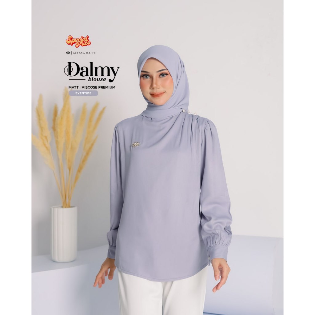 COD // DALMY BLOUSE ALFASA / ALFASA BLOUSE POLOS / BLOUSE POLOS / ATASAN CASUAL / BLOUSE VISCOSE PRE