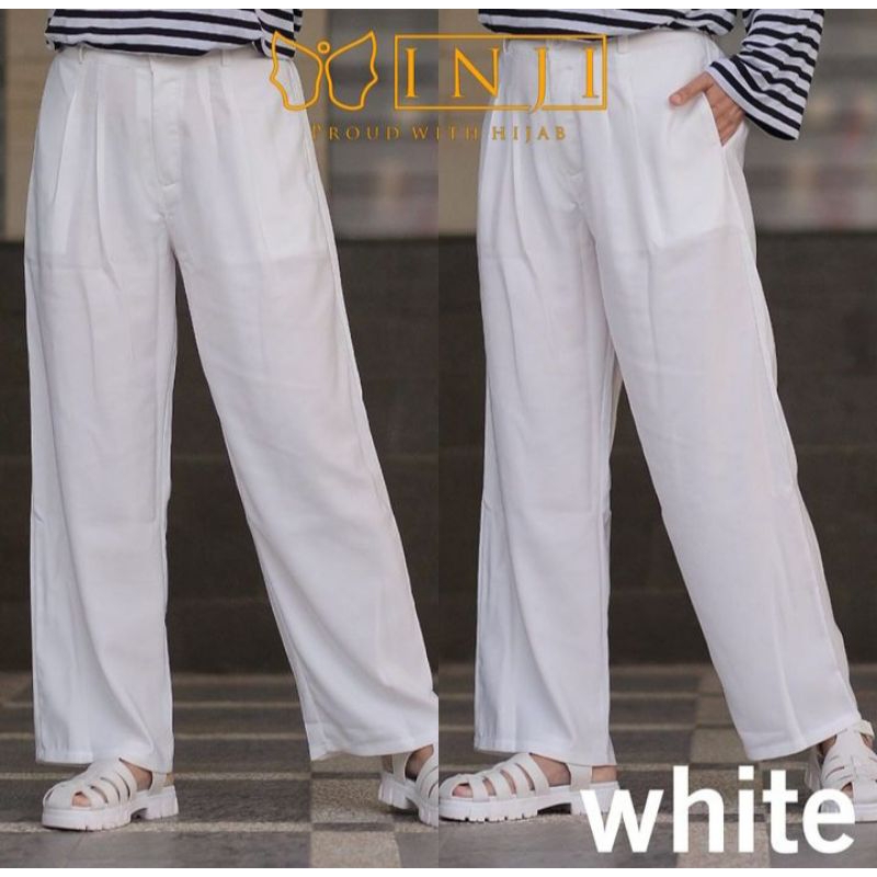 CELANA PUTIH DONA PANTS ORIGINAL BY INJI