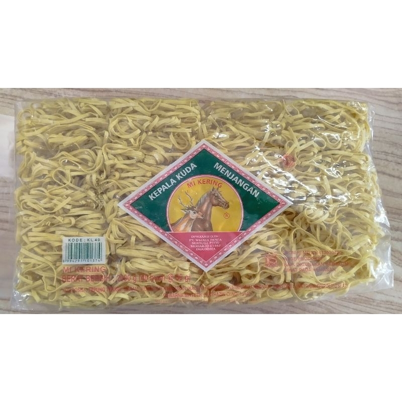 

Mie Gepeng Kering Menjangan 2kg (isi 40pcs)
