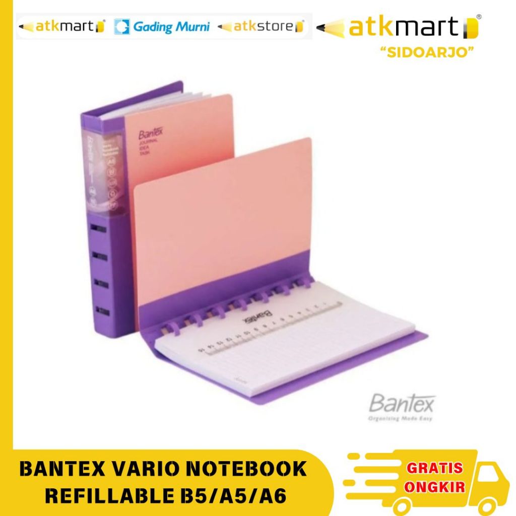 

BANTEX VARIO NOTEBOOK REFILLABLE B5/A5/A6
