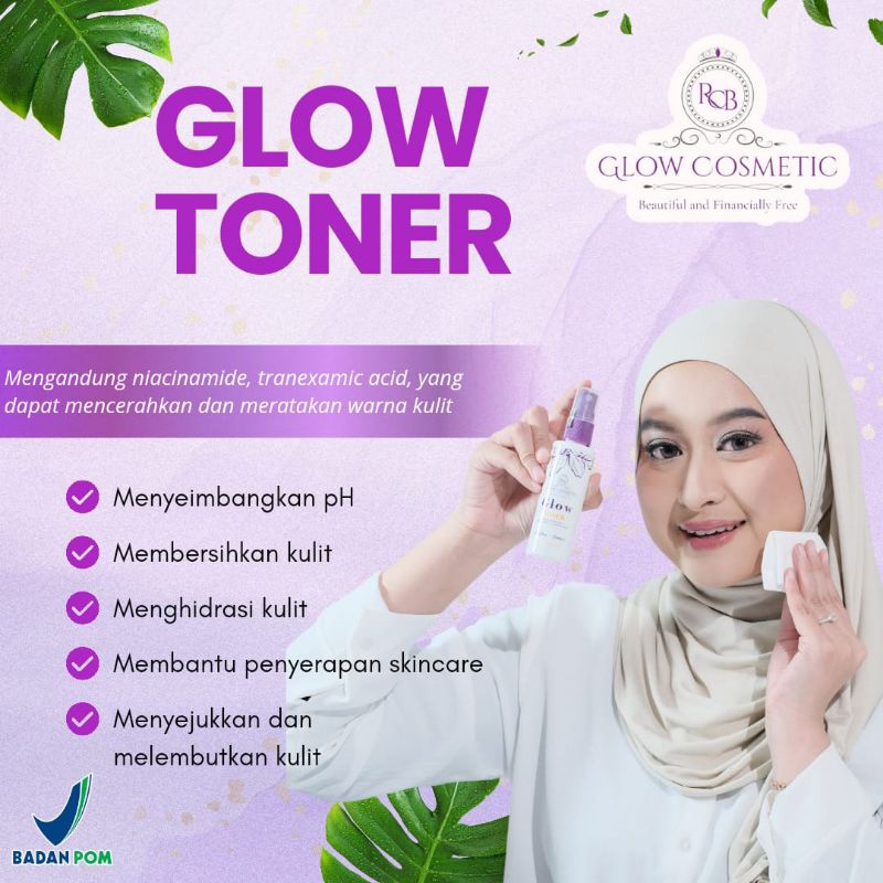 Toner Glowing Toner Rcb Glow  - Toner Spray RCB GLOW COSMETIC Toner glowing rcb glow