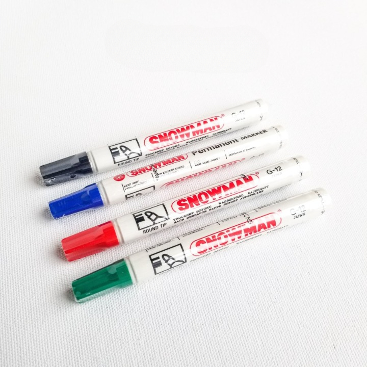 

Spidol Permanent Snowman G-12 / Permanent Marker Snowman (PERPCS)