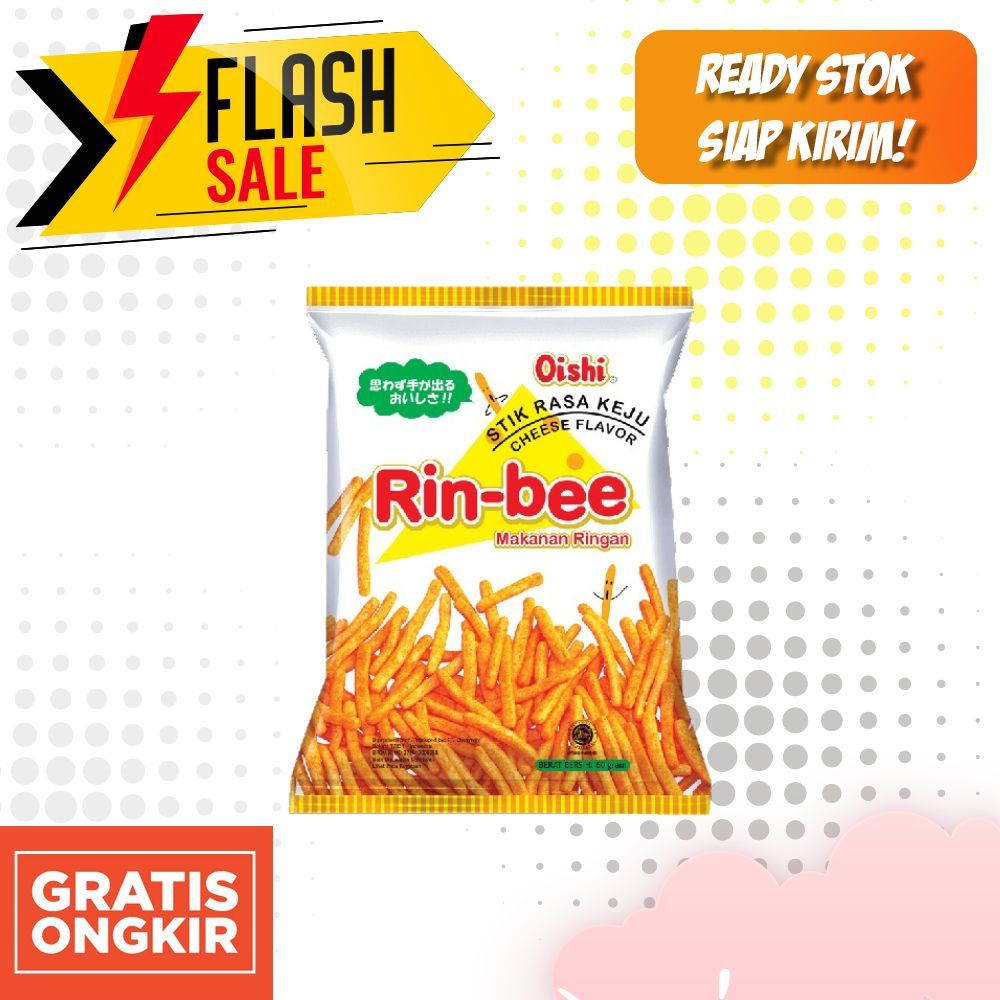 

Rin-Bee Snack Stick Keju 60g