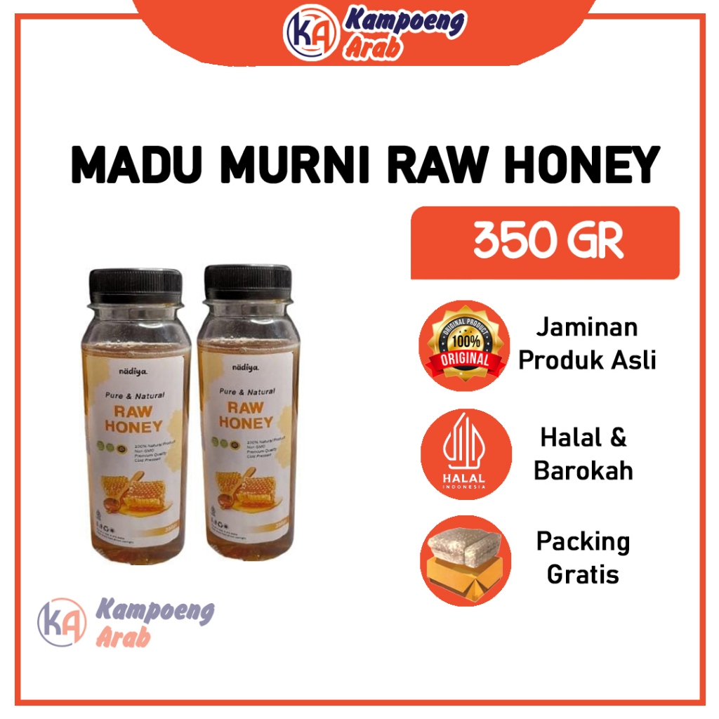 

MADU MURNI 350gr Asli Raw Honey 100% Natural Kualitas PREMIUM ORIGINAL Suplemen Kesehatan Anak Sarapan Selai