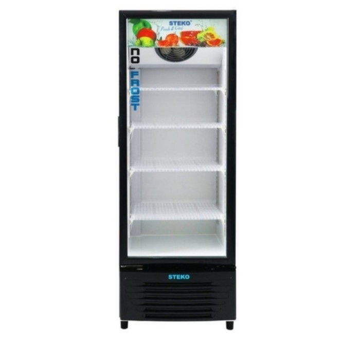 Steko Showcase 4 Rak 168 Liter No Frost Pendingin Kulkas Tanpa Bunga Es