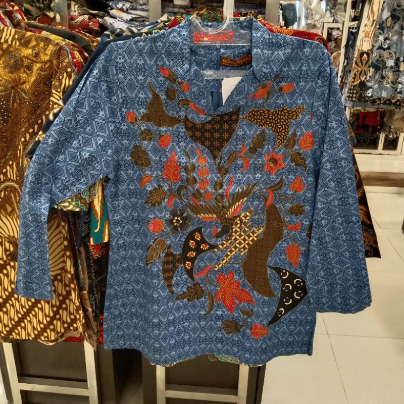 KRISNA WAHYU ATASAN BATIK WANITA | BLOUSE BATIK KERJA | ORIGINAL