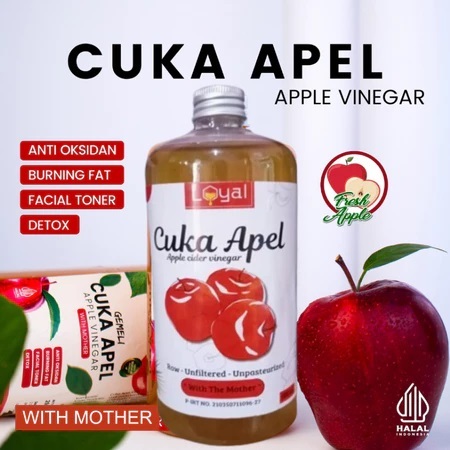 

CUKA APEL 500ML ORIGINAL - APPLE VINEGAR WITH THE MOTHER