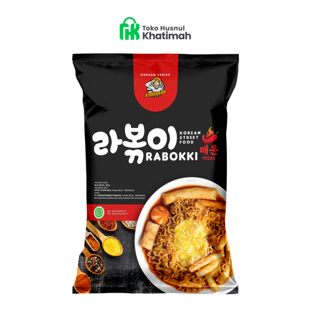 

Ashiaaap Rabokki - Ramen Topokki HALAL (180gr) / Tteokbokki Instant Toppoki Rabokki Tokpoki Topoki Pedas