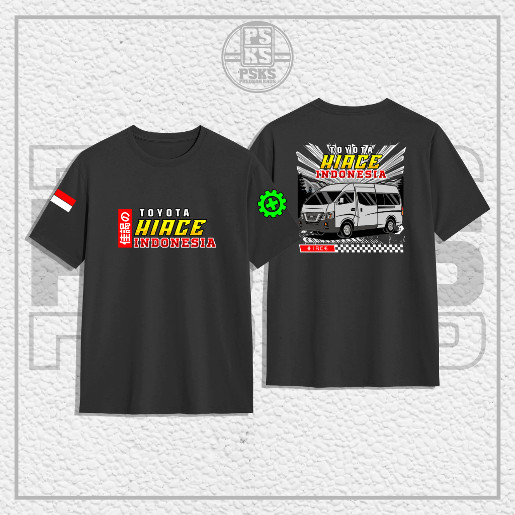 Baju Kaos Driver Toyota Hiace  Indonesia Japan Style