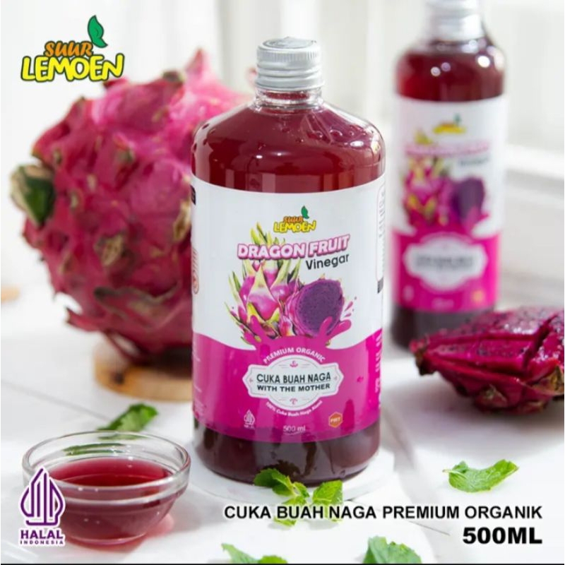 

SUUR Leoen Cuka Buah Naga Premium Organik With Mother 500ML