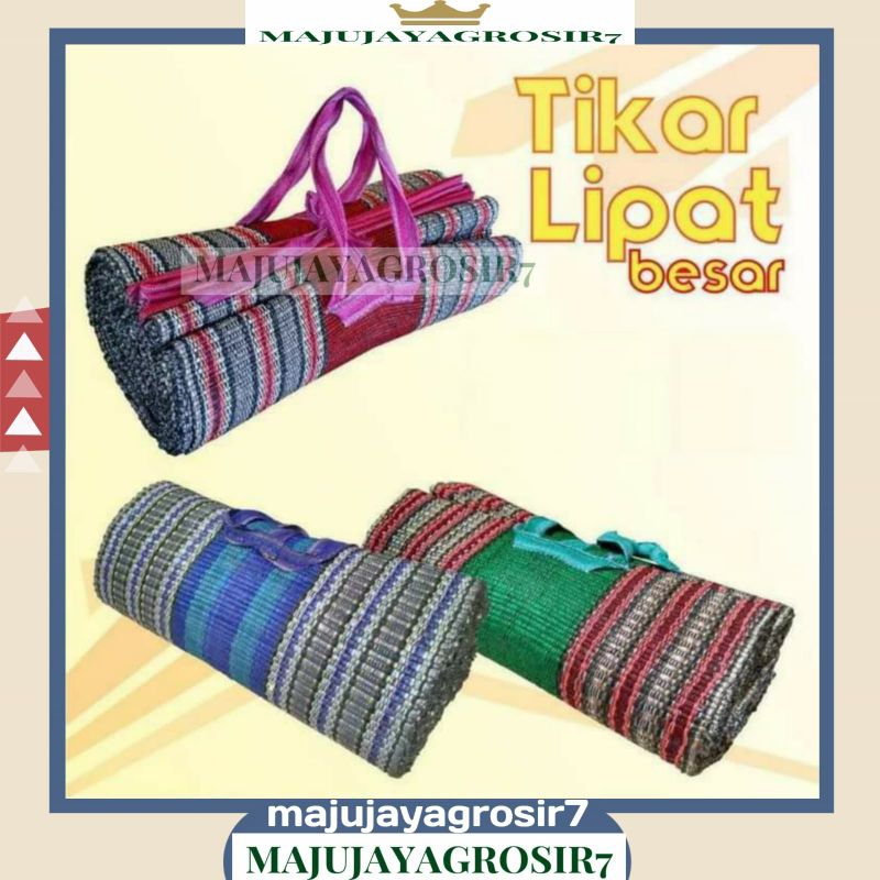 TIKAR LIPAT / KARPET HAJATAN KLOSO SERBAGUNA / TIKAR PIKNIK JUMBO / KARPET GULUNG / TIKAR LIPAT HAJA