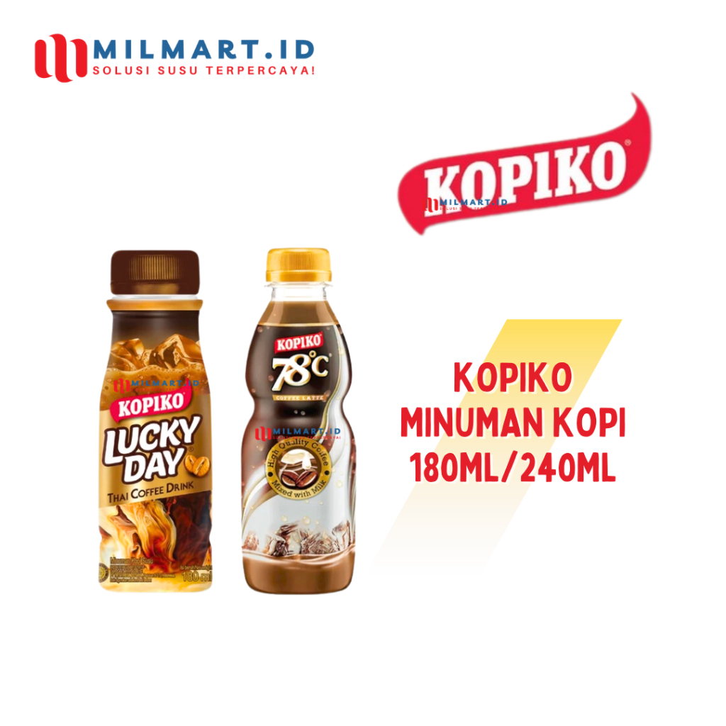 

KOPIKO LUCKY DAY 180ML THAI COFFEE KOPIKO 78C 240ML MINUMAN COFFEE LATTE