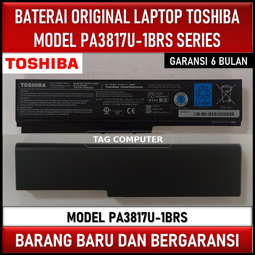 BATERAI LAPTOP TOSHIBA L645 L745 C640 PA3817U-1BRS