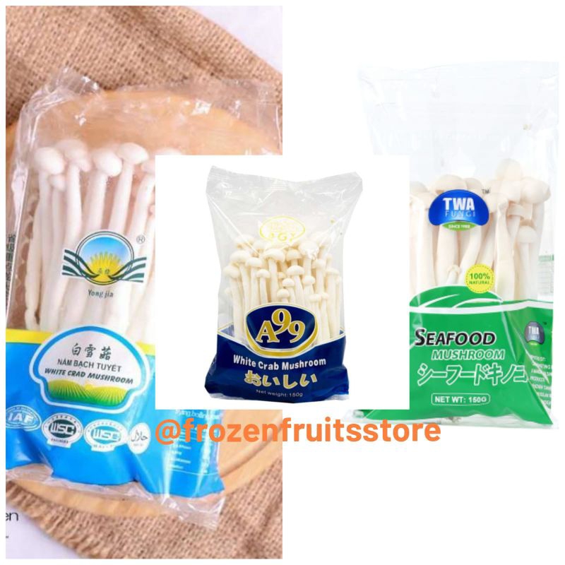 

jamur salju, jamur snow white, jamur white crab, white crab(1 pck)