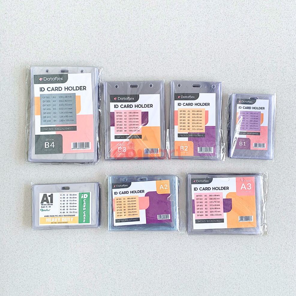 

20Pcs (1 Pak) Card Case A1 - A2 - A3 - B1 - B2 - B3 - B4 / Glue Card / Name Tag Tebal / Plastik Tempat ID Card