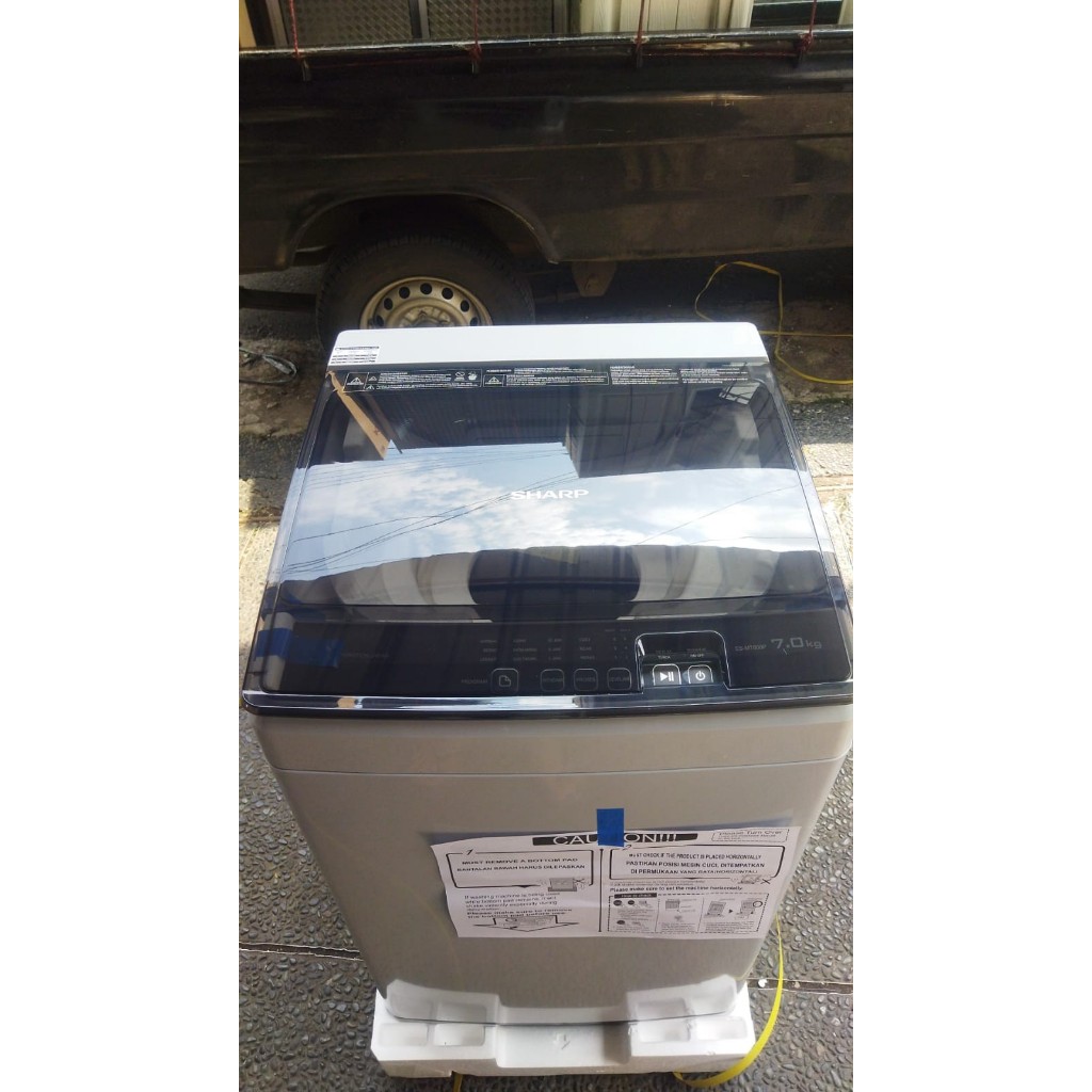 MESIN CUCI 1 TABUNG SHARP 7KG OTOMATIS ESM 7000 PGG