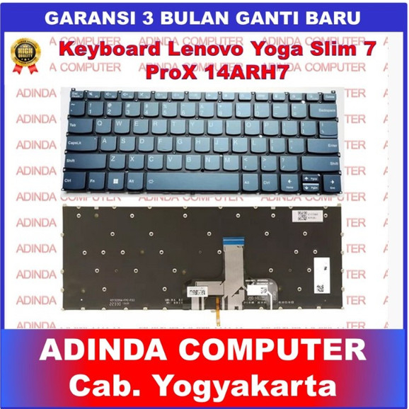 Keyboard Lenovo Yoga Slim 7 ProX Pro X 14ARH7 14IAH7 82TL 82TK