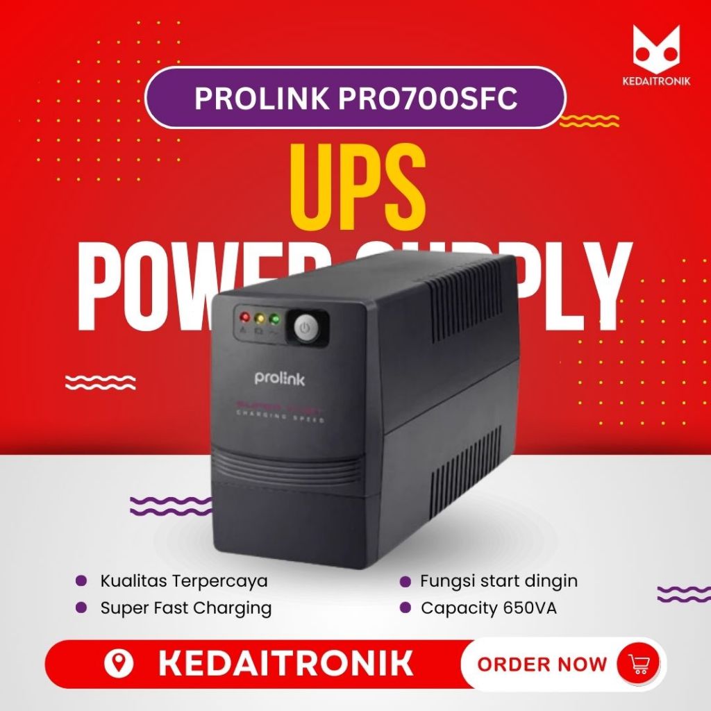UPS PROLINK Pro700SFC 650VA PRO 700SFC Stabilizer Battery 650 700 SFC