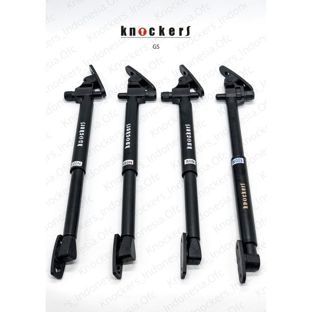 KNOCKERS GAS SPRING HIDROLIK WITH DOUBLE SOFT CLOSE - BLACK