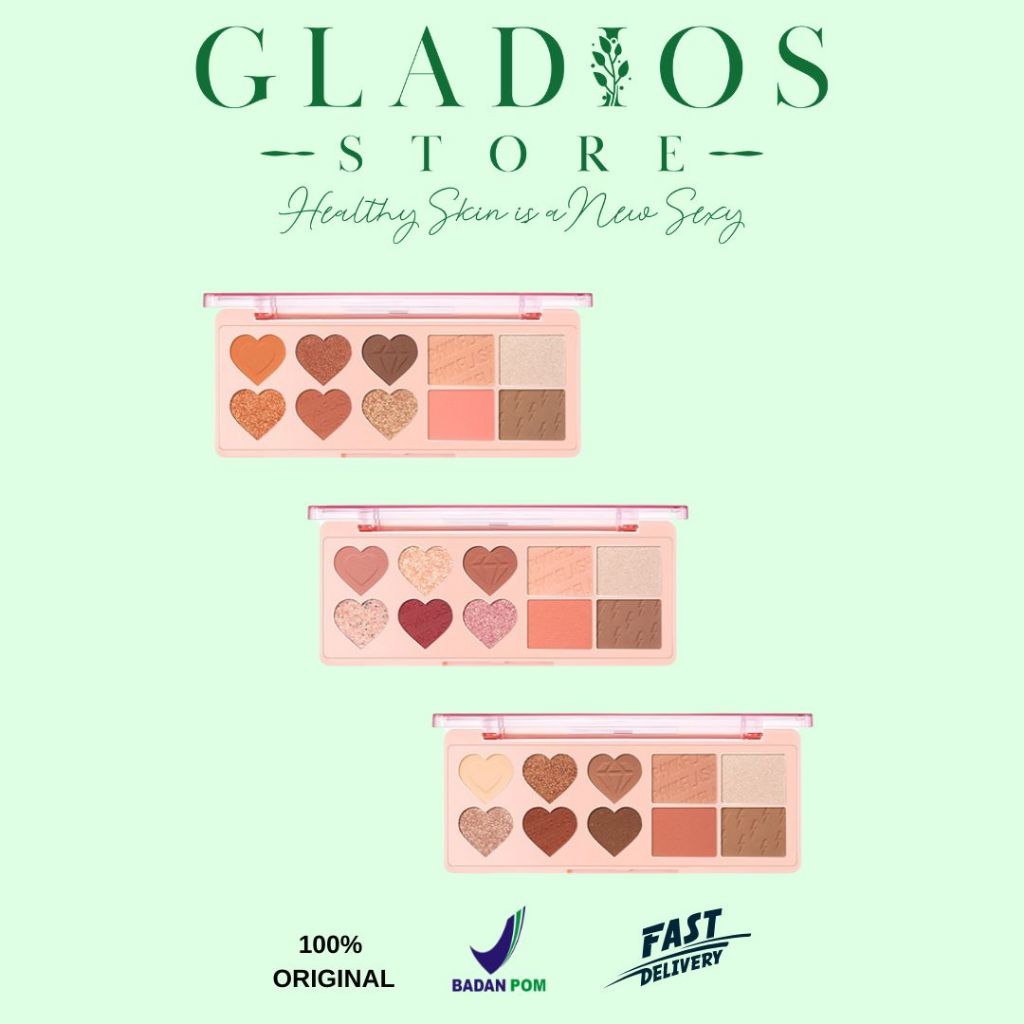 PINKFLASH M02 OhMyLove 4 in 1 Multiple Face Palette (Eyeshadow Blush Highlighter Contour) | 01 MANDA